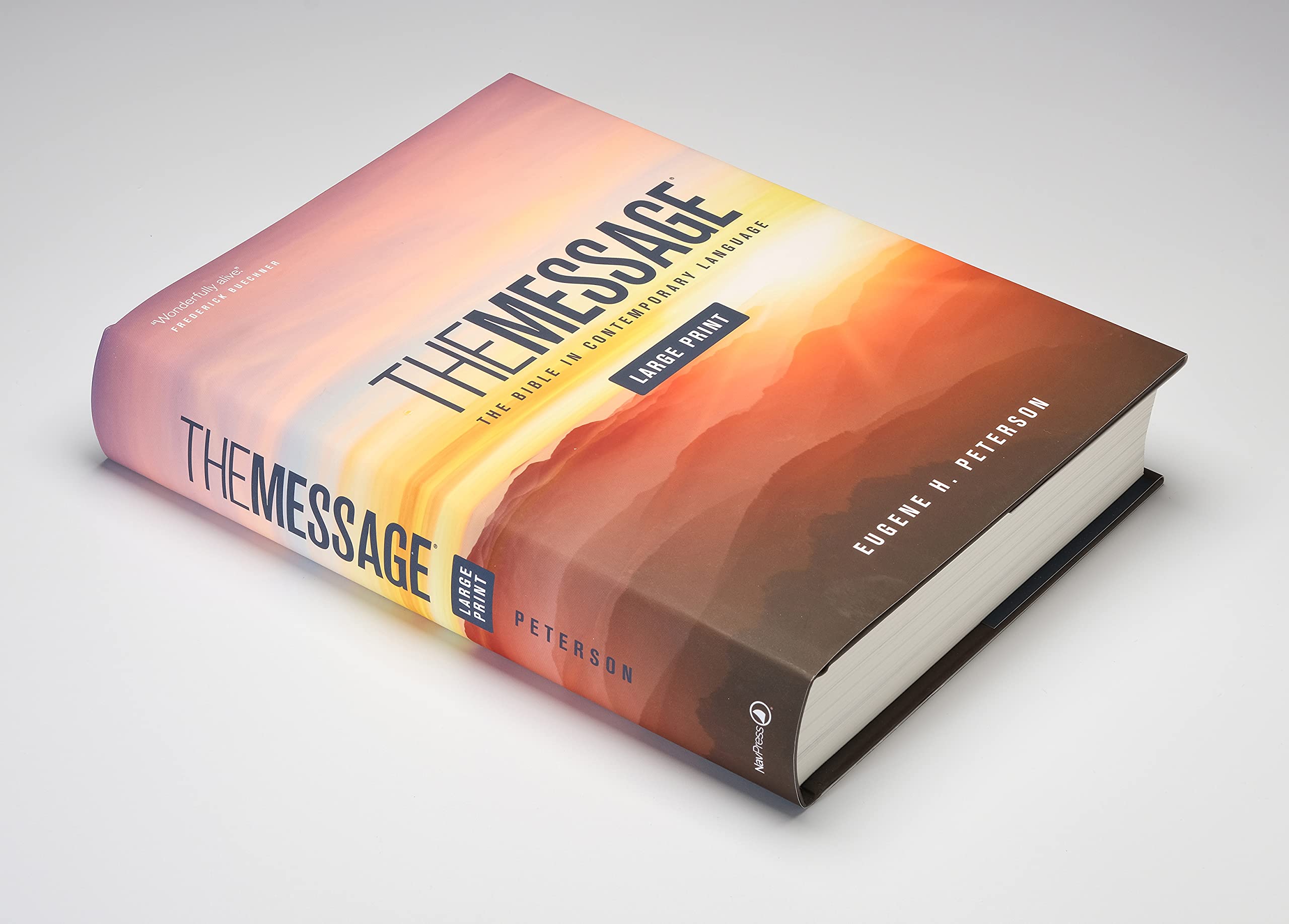 The Message Large Print (Hardcover): The Bible in Contemporary Language,Used