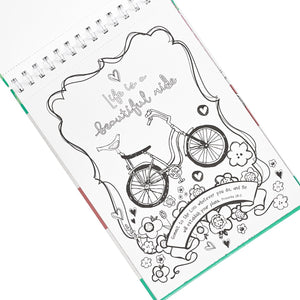 Joy for the Journey Wirebound Coloring Book  Hours of mindful calm, Creative Expression, Biblical Inspiration,Used