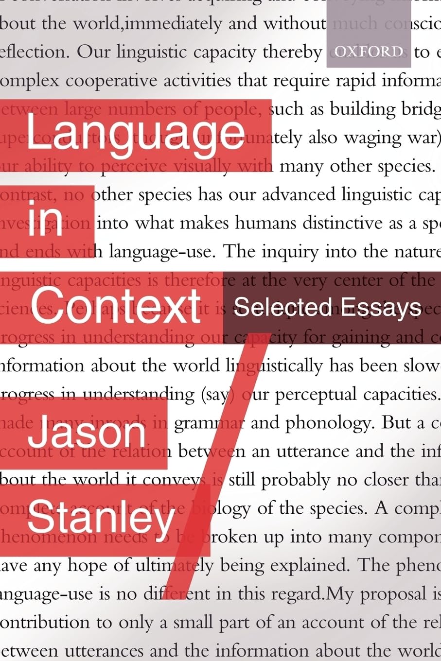 Language in Context: Selected Essays,Used