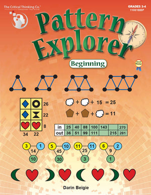 Pattern Explorer Beginning Workbook  Pattern Problems to Develop Mathematical Reasoning (Grades 34),Used