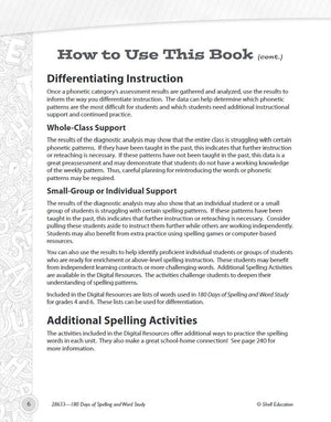 180 Days: Reading, Vocabulary/Language for 5th Grade Practice Workbook for Classroom and Home, Cool and Fun Practice Created by ,Used