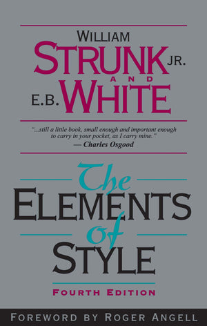 The Elements of Style, Fourth Edition,New
