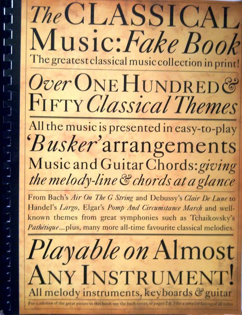 The Classical Music Fake Book (Fake Books)