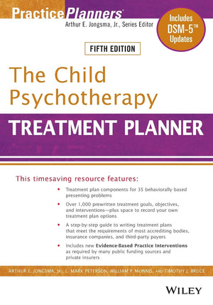 2019 The Child Psychotherapy Treatment Planner: Includes Dsm5 Updates