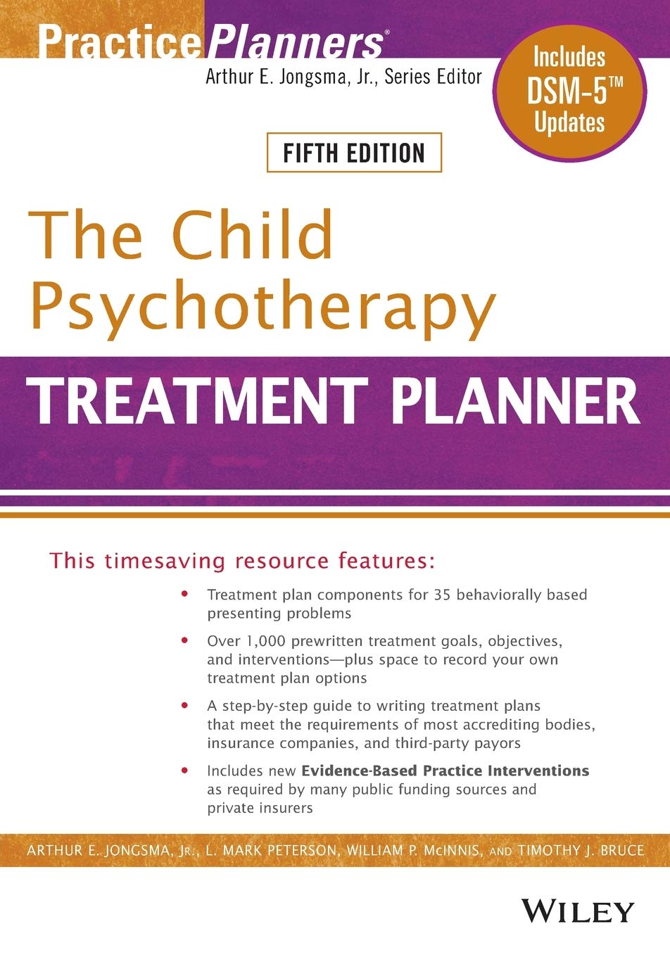 2019 The Child Psychotherapy Treatment Planner: Includes Dsm5 Updates