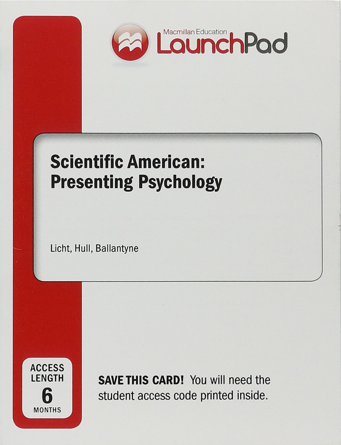LaunchPad for Scientific American: Presenting Psychology (1Term Access),Used