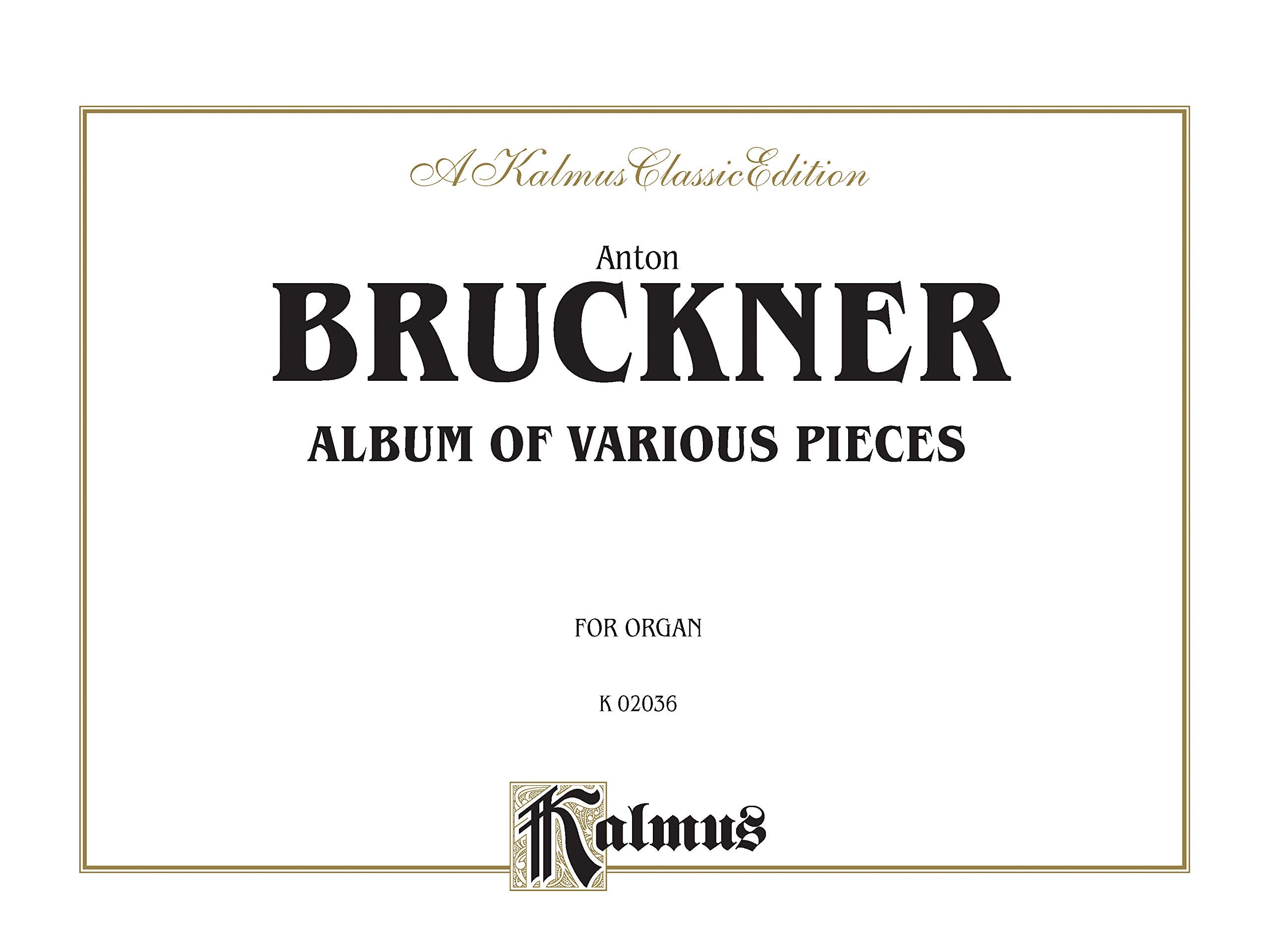 Album of Various Pieces: Including Preludes, Postludes, Transcriptions, Comb Bound Book (Kalmus Edition),Used