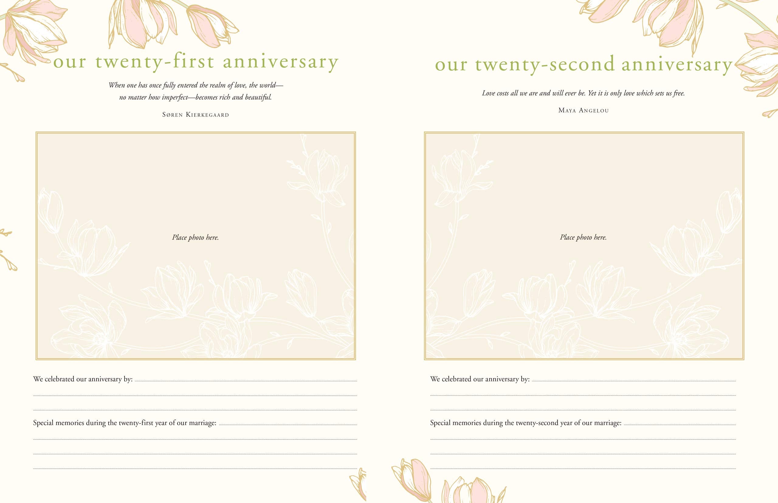 Our Wedding Anniversary Album (Deluxe, Clothbound Edition),Used