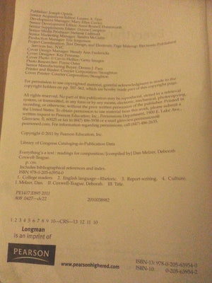 Everything's a Text: Readings for Composition,New