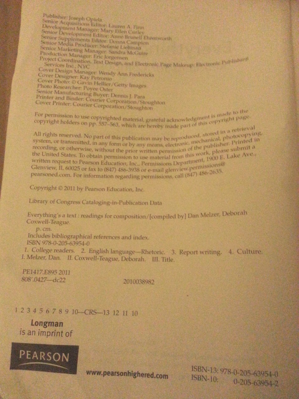 Everything's a Text: Readings for Composition,New
