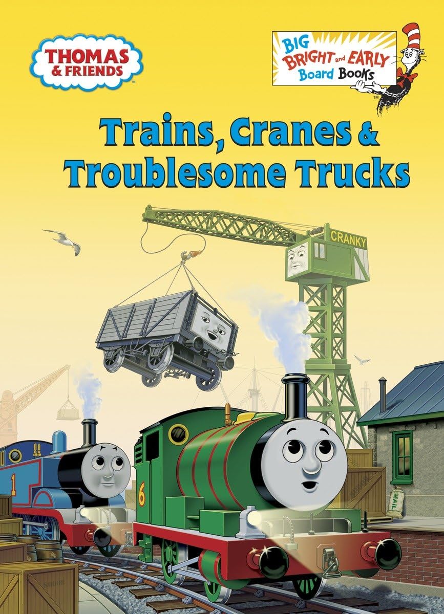 Trains, Cranes & Troublesome Trucks (Thomas & Friends) (Big Bright & Early Board Book),New