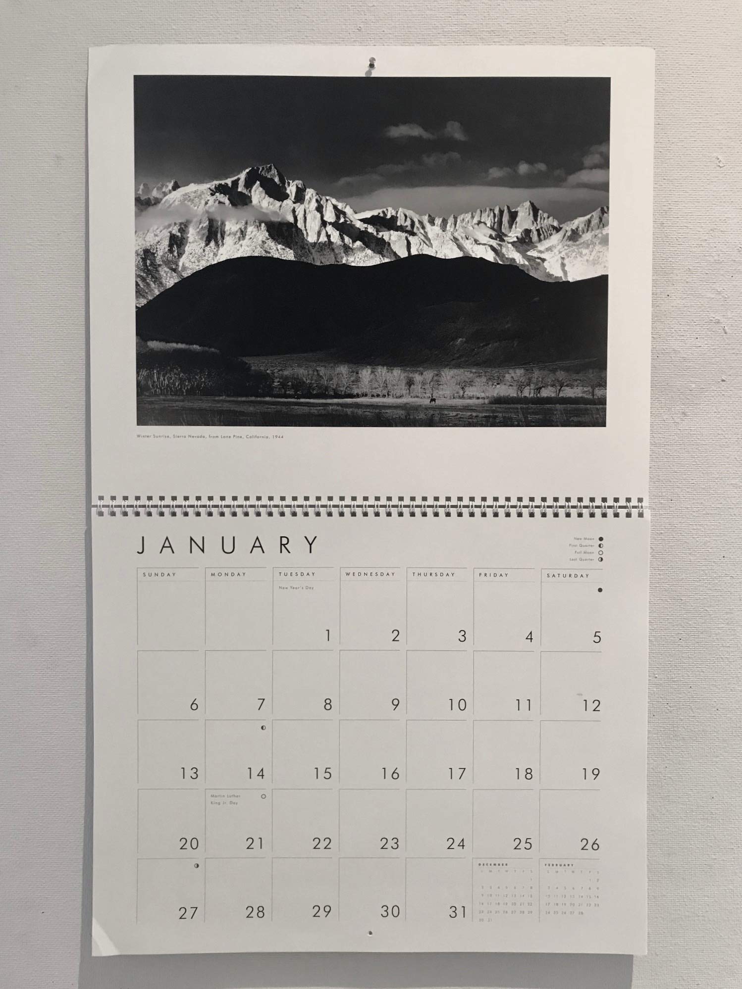 Ansel Adams 2019 Wall Calendar,New