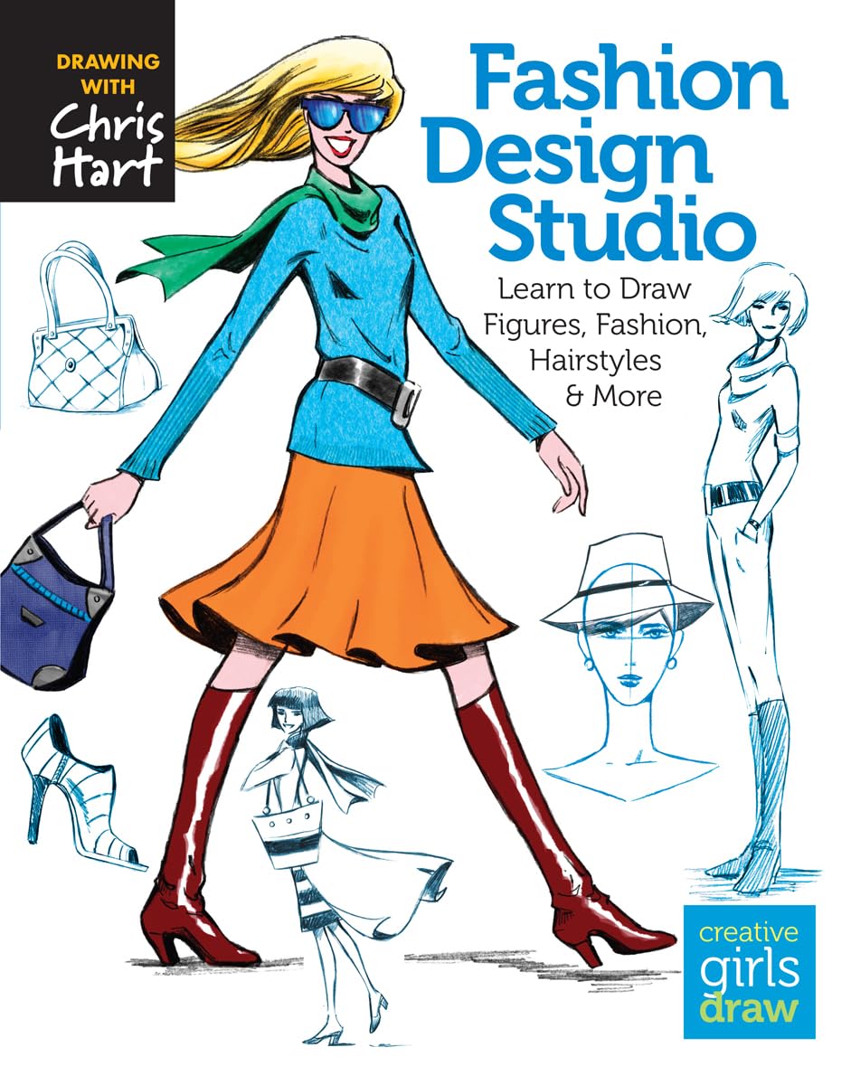 Fashion Design Studio: Learn to Draw Figures, Fashion, Hairstyles & More,Used