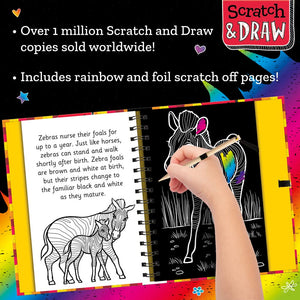 Scratch & Draw Animals  Scratch Art Activity Book (Scratch and Draw),Used