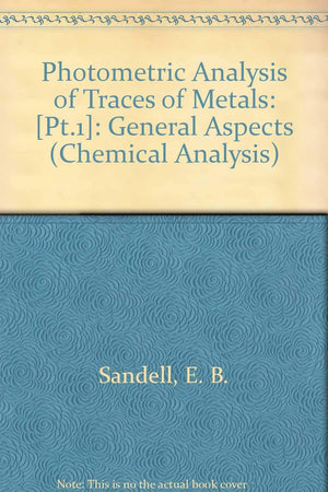 Photometric Determination of Traces of Metals,Used