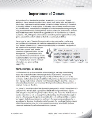 Math Games: SkillBased Practice for Third Grade,Used