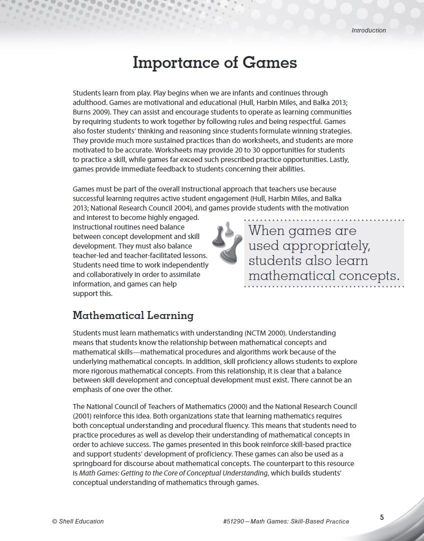 Math Games: SkillBased Practice for Third Grade,Used