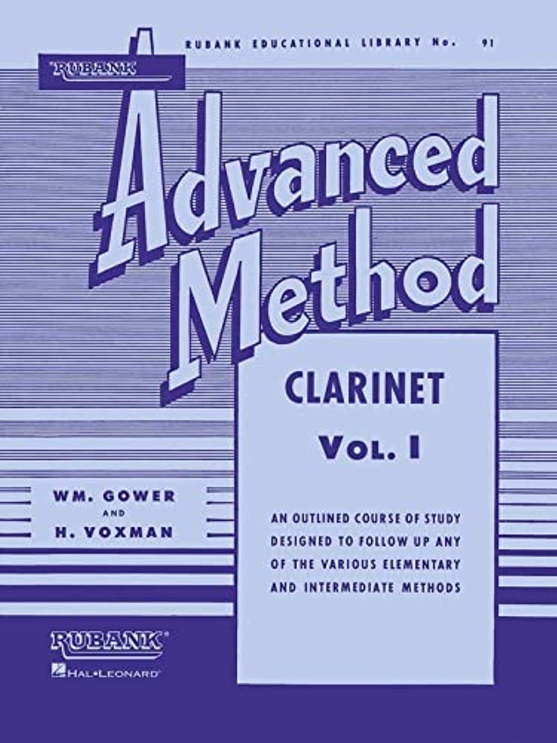 Rubank Advanced Method  Clarinet Vol. 1  Clarinet Music Book for Teachers and Students  Easy to Read and Study Clarinet Sheet,New