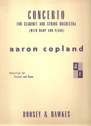 Concerto for Clarinet: Clarinet and String Orchestra, with Harp and Piano New Edition,Used
