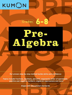 Kumon Pre AlgebraGrades 68 (Kumon Middle School Math Workbooks) (Kumon Math Workbooks, 1),New