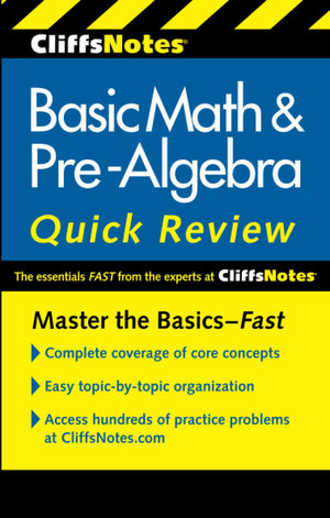 CliffsNotes Basic Math & PreAlgebra Quick Review: 2nd Edition (Cliffsquickreview),Used