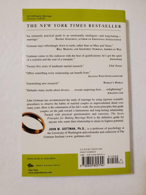 The Seven Principles for Making Marriage Work: A Practical Guide from the Country's Foremost Relationship Expert,Used