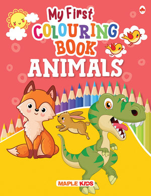 Colouring Book - Animals - Crayons Colour - Colouring Activity Book - Gift To Children For Painting, Drawing And Colouring - Age 2+ - Activity Colouring Book For Children