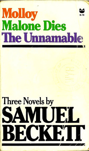 Three Novels By Samuel Beckett: Molloy, Malone Dies, The Unnamable (English And French Edition)-used