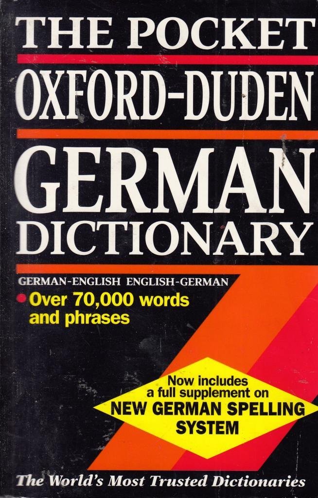 The Pocket OxfordDuden German Dictionary,Used