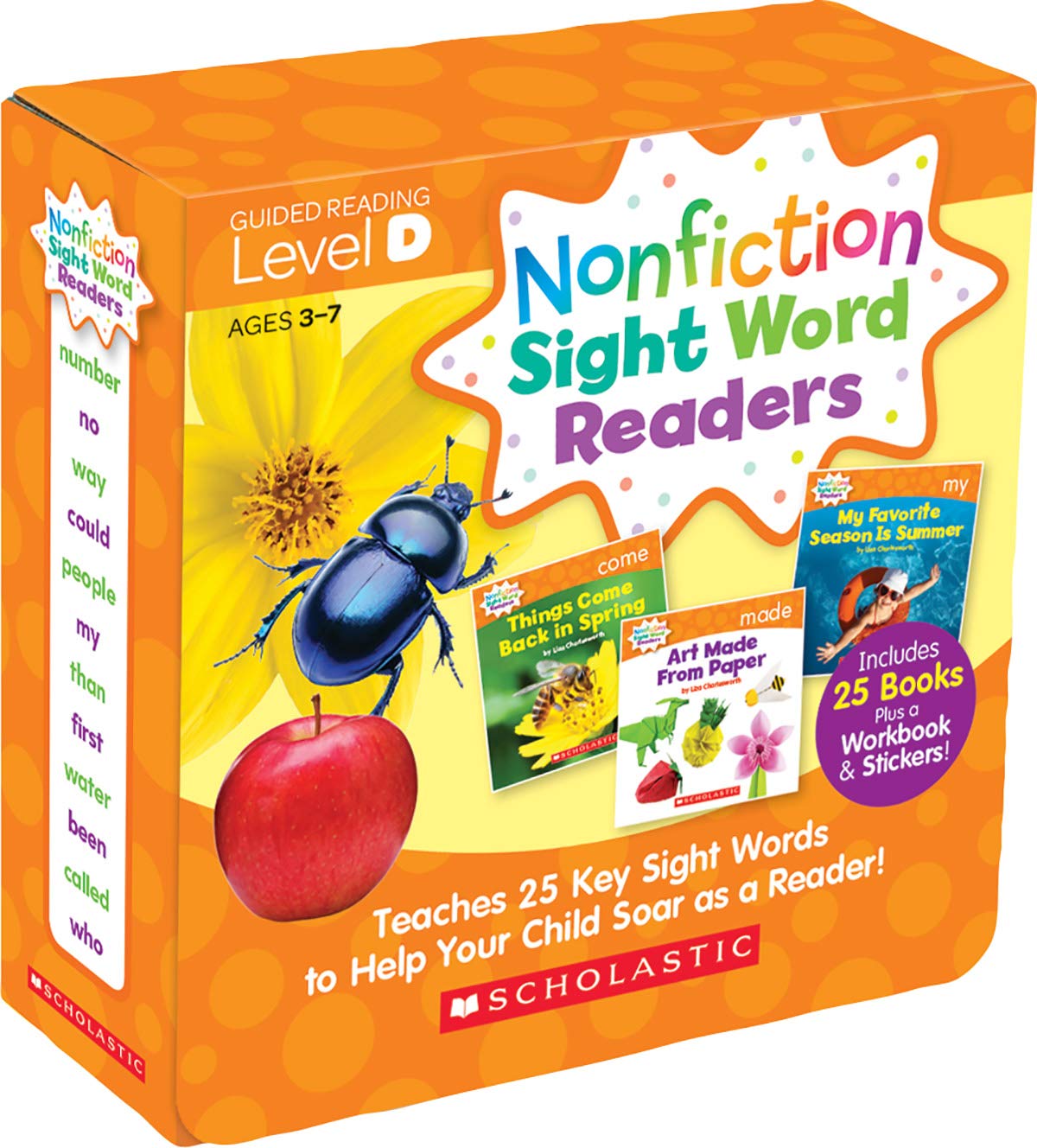 Nonfiction Sight Word Readers Parent Pack Level D: Teaches 25 Key Sight Words To Help Your Child Soar As A Reader!,New