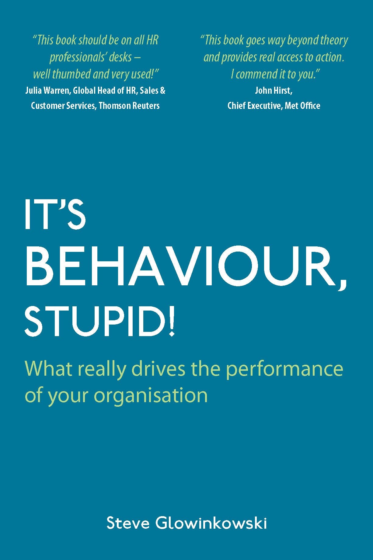 It'S Behaviour Stupid!: What Really Drives The Performance Of Your Organisation,Used