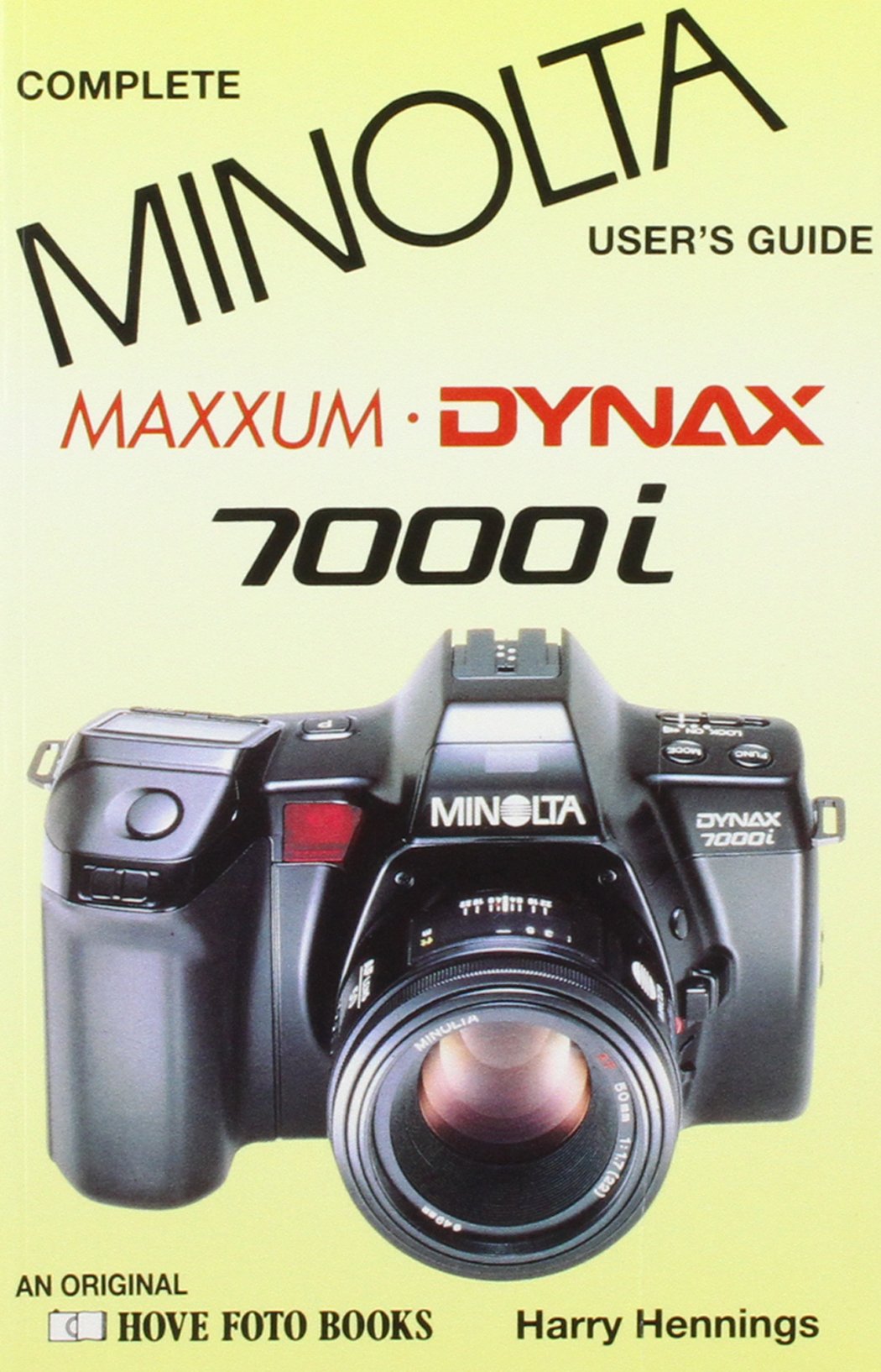 Minolta Dynax/Maxxum 7000I (Hove User's Guide),Used