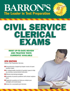 Civil Service Clerical Exam (Barron's Test Prep),Used