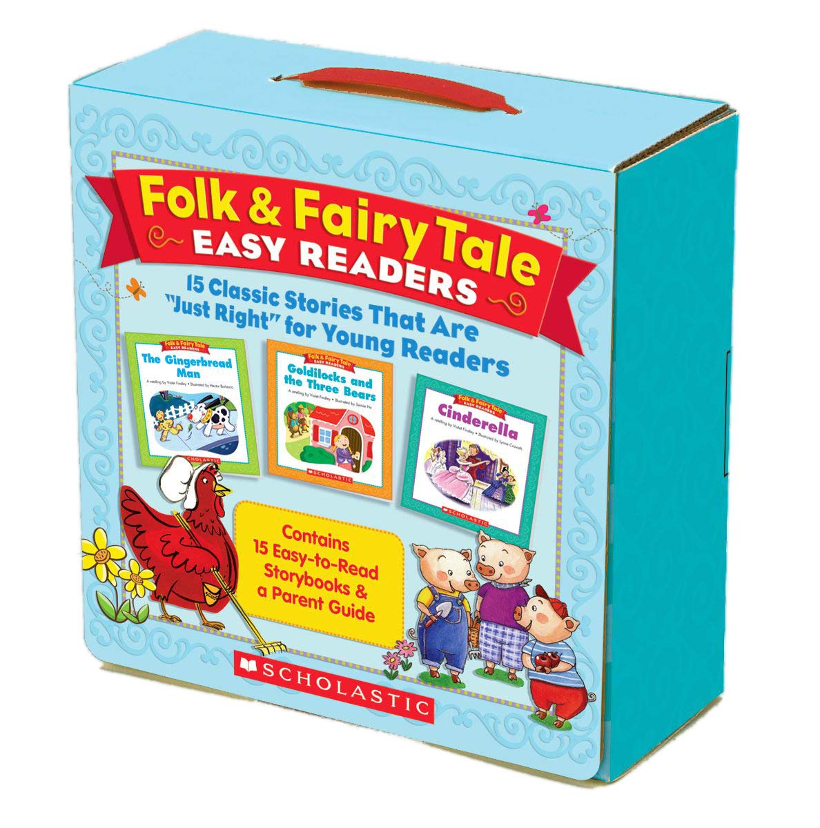 Folk & Fairy Tale Easy Readers Parent Pack: 15 Classic Stories That Are 'Just Right' For Young Readers-used