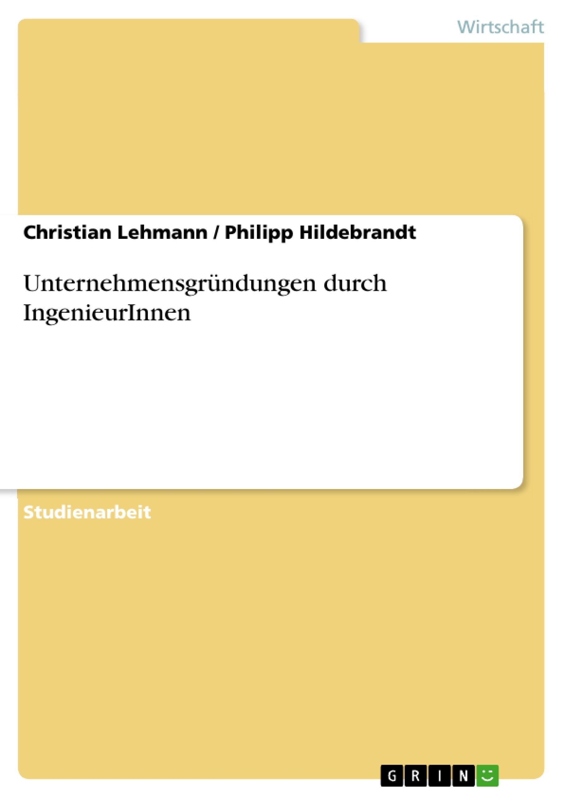Unternehmensgrndungen durch IngenieurInnen (German Edition),Used