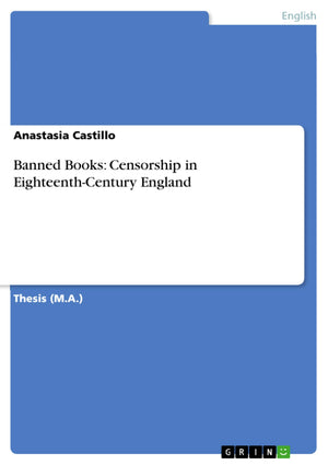Banned Books: Censorship In Eighteenthcentury England,Used