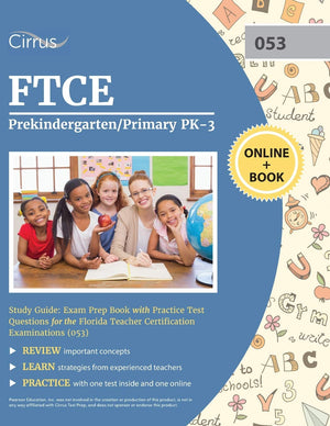 Ftce Prekindergarten/Primary Pk3 Study Guide: Exam Prep Book With Practice Test Questions For The Florida Teacher Certification,Used