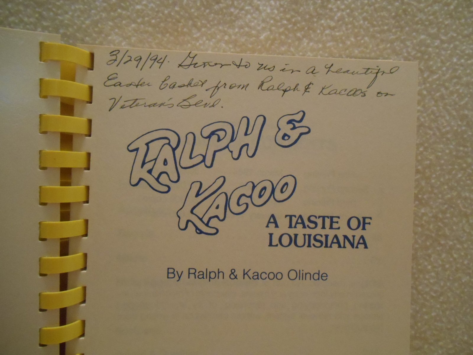 Ralph and Kacoo: A Taste of Louisiana,Used