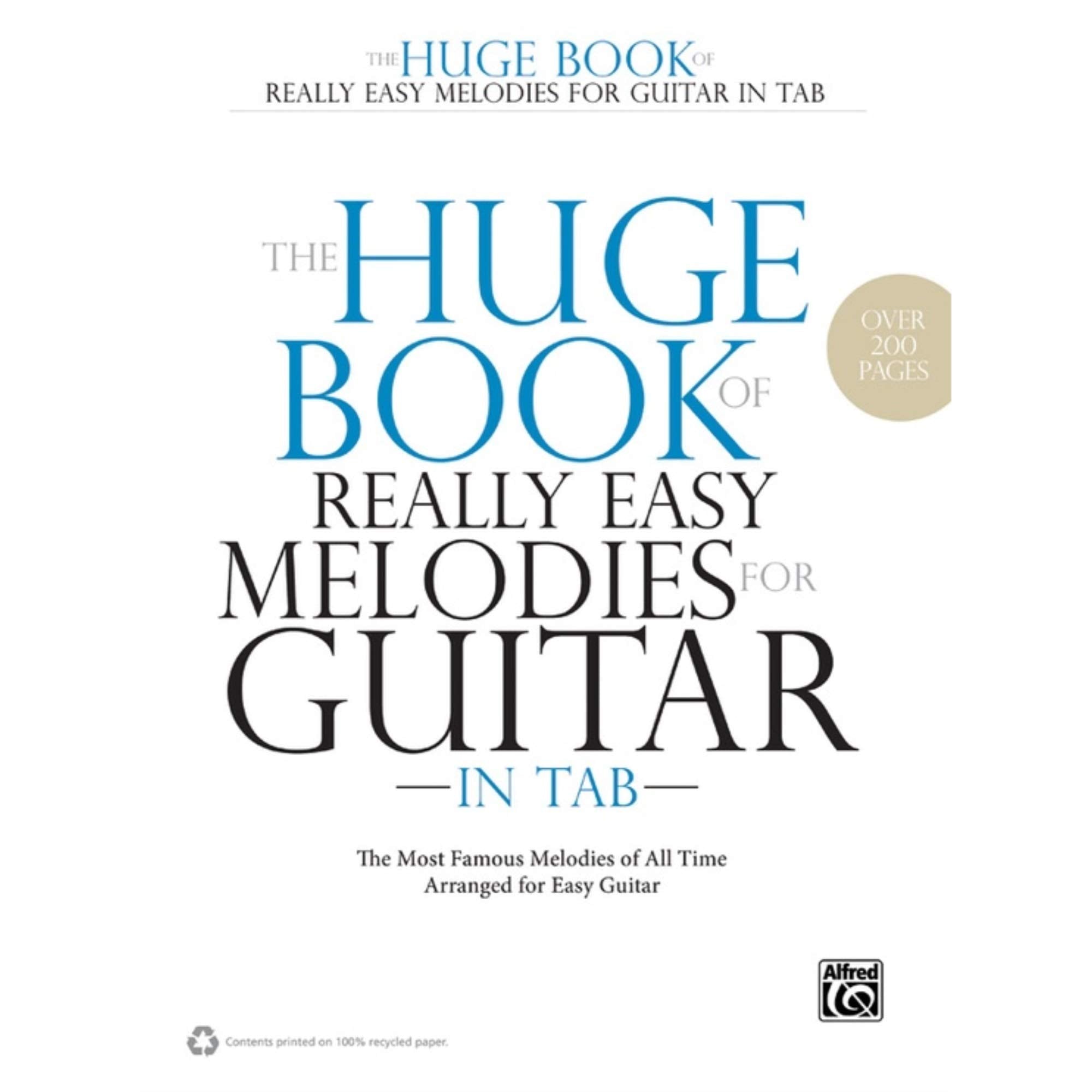 The Huge Book Of Really Easy Melodies For Guitar In Tab: The Most Famous Melodies Of All Time Arranged For Easy Guitar,Used