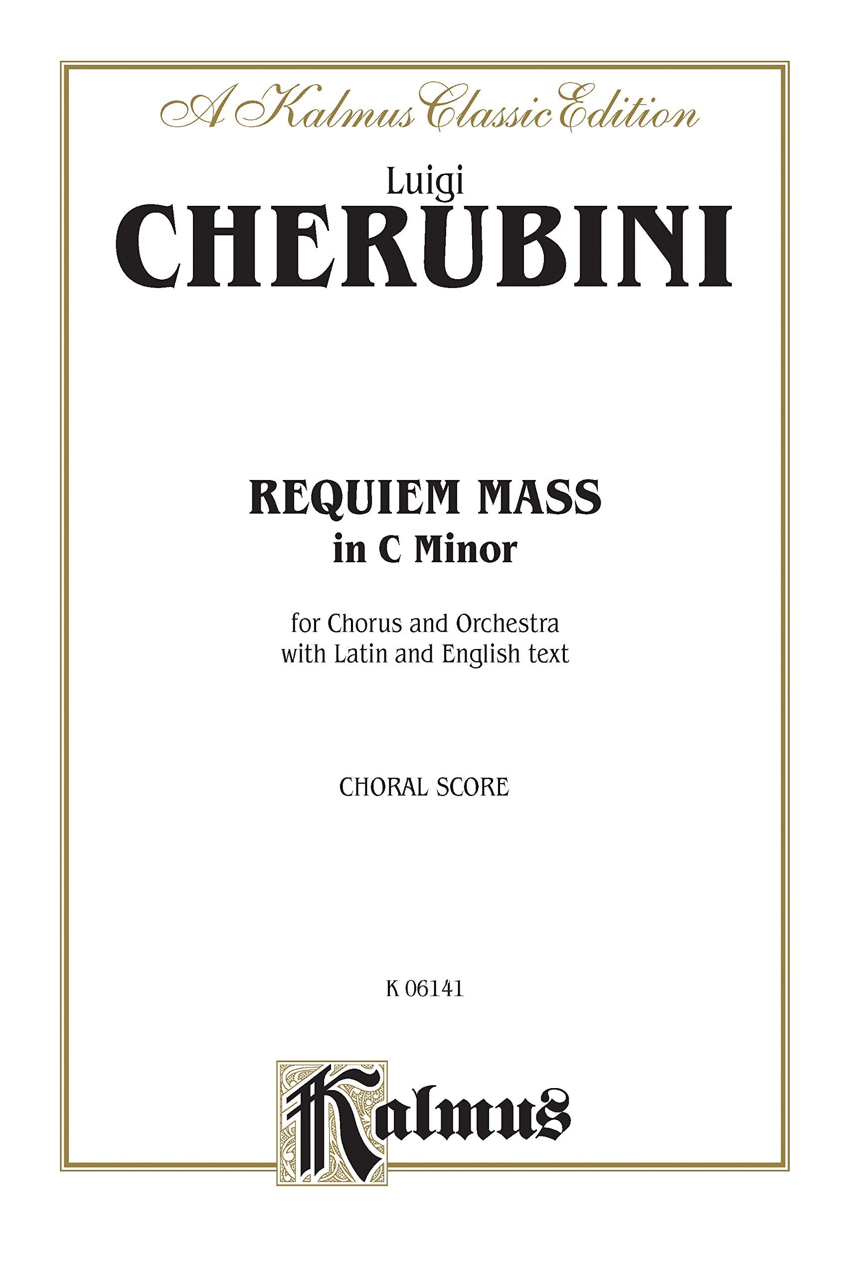 Requiem Mass in C Minor: SATB (Orch.) (Latin, English Language Edition) (Kalmus Edition) (Latin Edition),Used