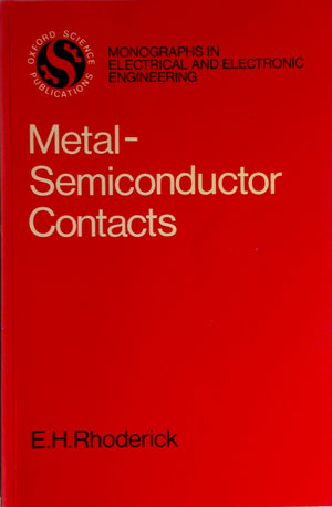 MetalSemiconductor Contacts (Monographs in Electrical and Electronic Engineering),Used