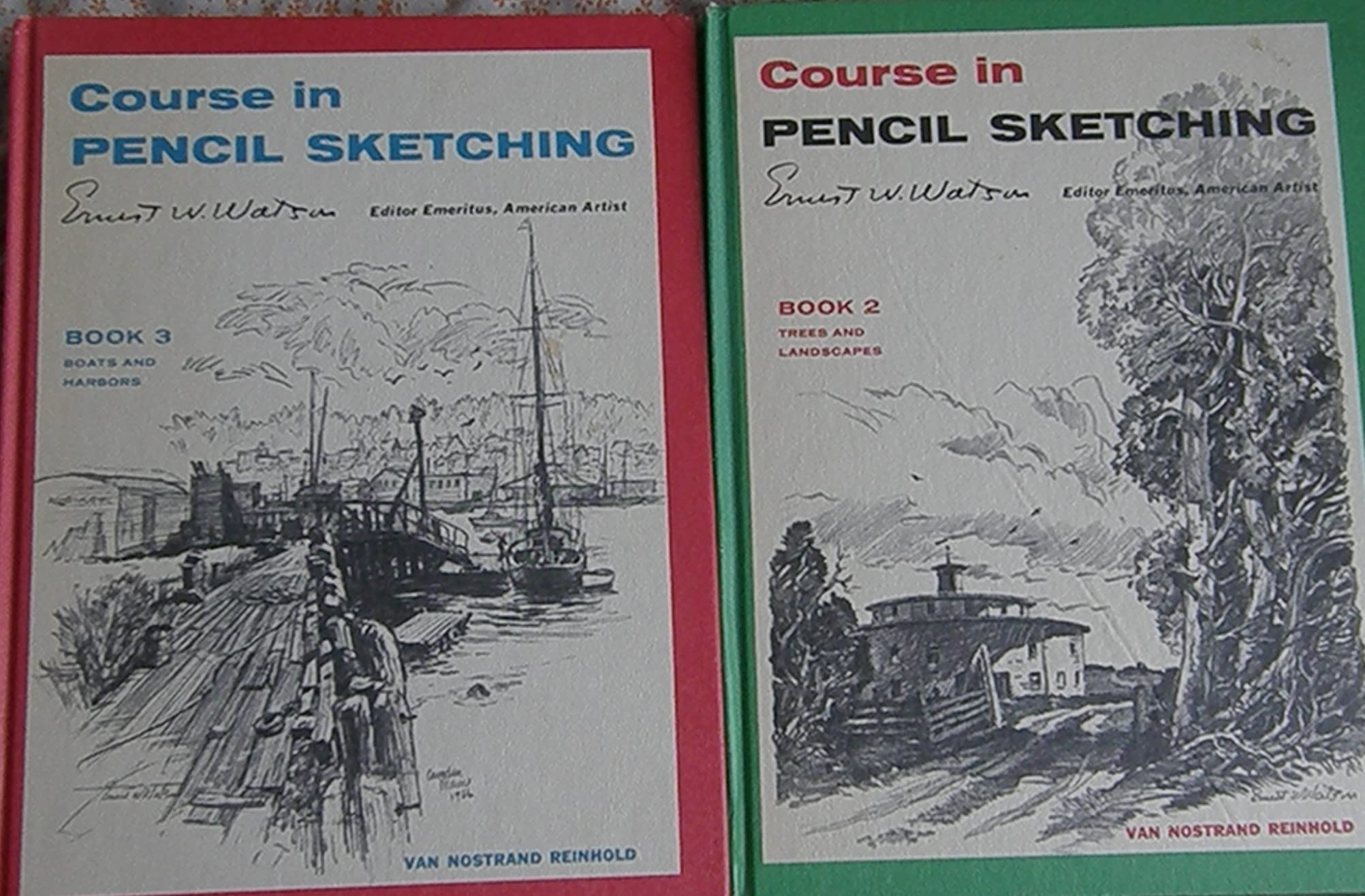 Ernest W. Watson's Course in pencil sketching: Four books in one,Used