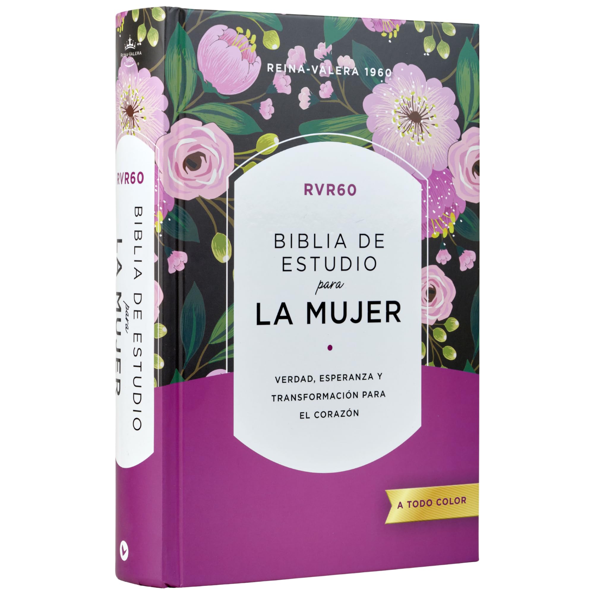 Rvr60 Biblia De Estudio Para La Mujer, Tapa Dura, Interior A Color, Comfort Print: Verdad, Esperanza Y Transformacin Para El Cor