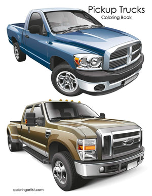 Pickup Trucks Coloring Book,Used