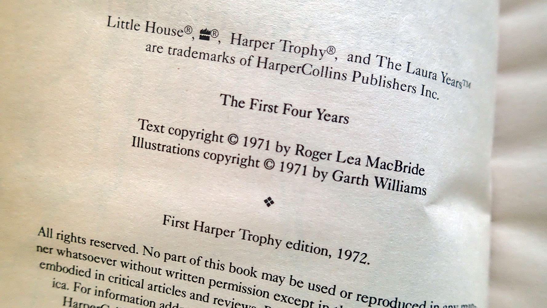 The First Four Years (Little House, 9)-used