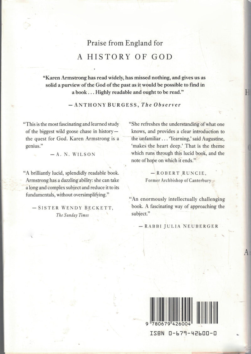History Of God: The 4000Year Quest of Judaism, Christianity, and Islam,New