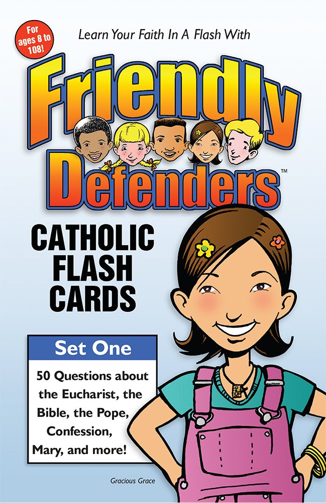 Friendly Defenders: Catholic Flash Cards-used
