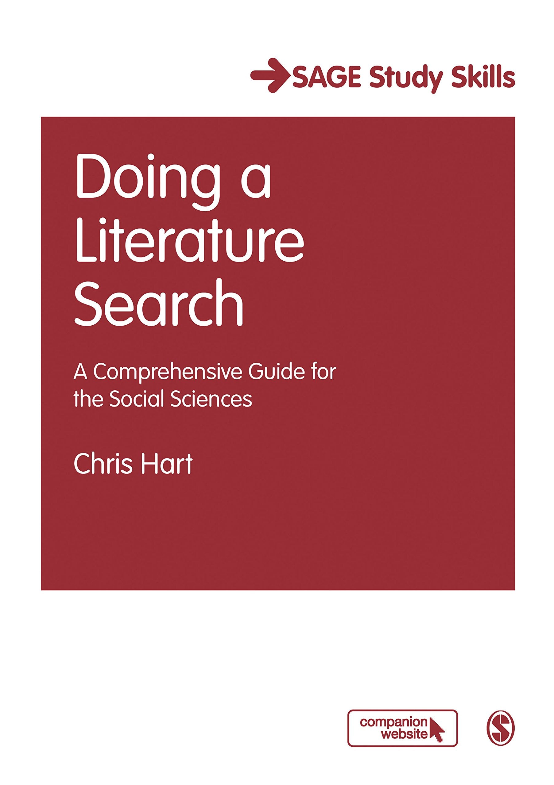 Doing A Literature Search: A Comprehensive Guide For The Social Sciences (Sage Study Skills Series),New