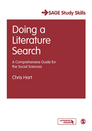 Doing A Literature Search: A Comprehensive Guide For The Social Sciences (Sage Study Skills Series),New