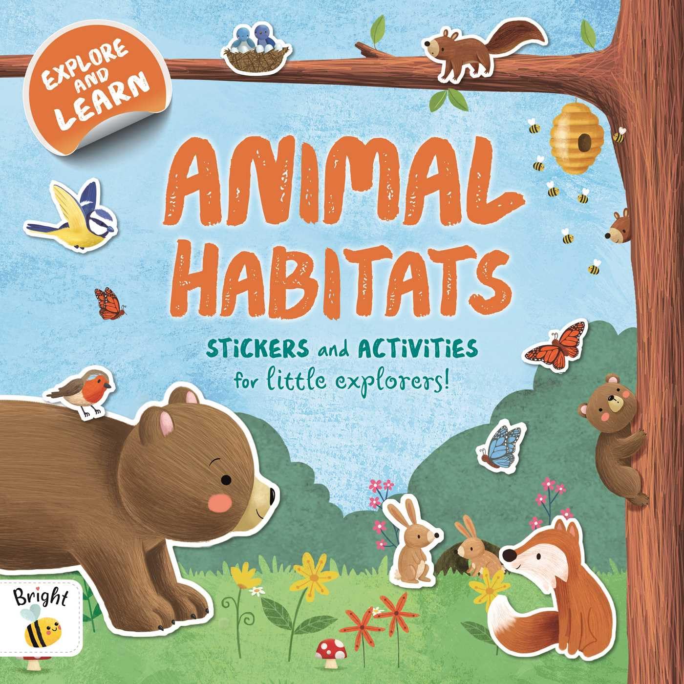 Animal Habitats: A Sticker and Activity Book for Curious Little Explorers,New